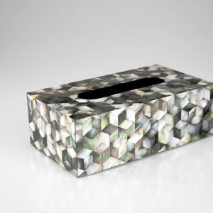 Tissue Box Kaleidoscope Blacklip Mother Of Pearl