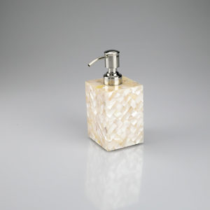 Soap Dispenser in Silver Mother Of Pearl