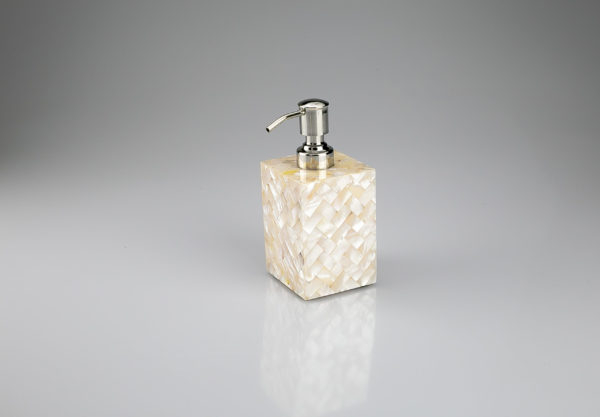 Soap Dispenser in Silver Mother Of Pearl