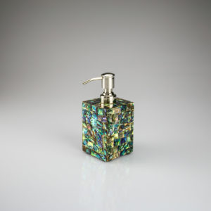 Soap Dispenser in Green Abalone Mother of Pearl