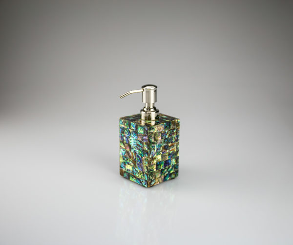 Soap Dispenser in Green Abalone Mother of Pearl