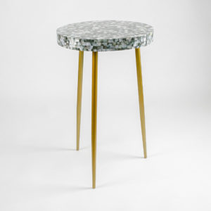 Side Table In Blacklip Mother Of Pearl