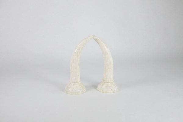 CAMEL BONE FAUX ELEPHANT TUSKS