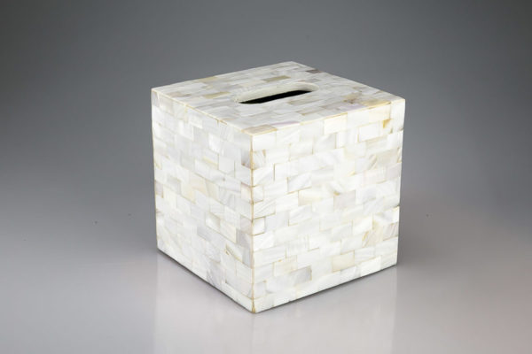 Tissue Box In China White Mother Of Pearl