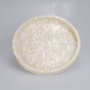 Serving Tray in Yellow White Mother Of Pearl